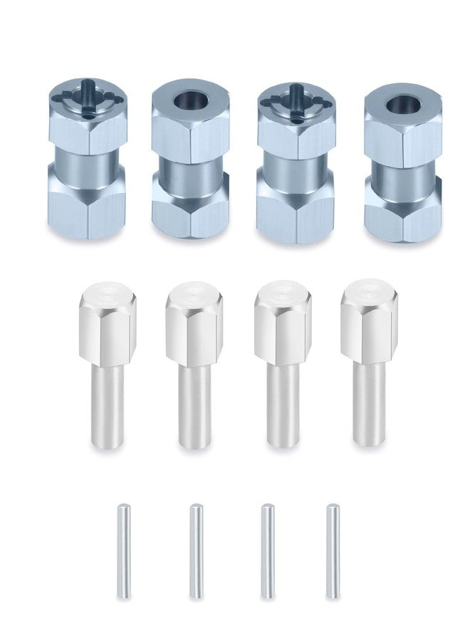 MORFUM RC 12mm Wheel Hex Drive Hubs Combiner Coupler Aluminum 15mm Offset Extension Drive Adapter for 1/10 Axial SCX10 Wraith RC Crawler Car Upgrade Parts (Titanium) - Image 1
